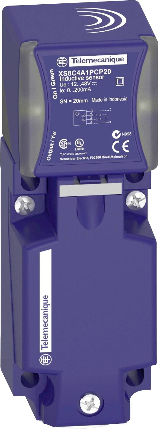 Telemecanique Induktiver Näherungsschalter nicht bündig Digital, PNP XS8C4A4PCP20