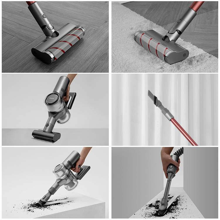 Dreame 390365 Zyklon-Handstaubsauger 25.2V inkl. Akku, Beutellos, mit Display 390365