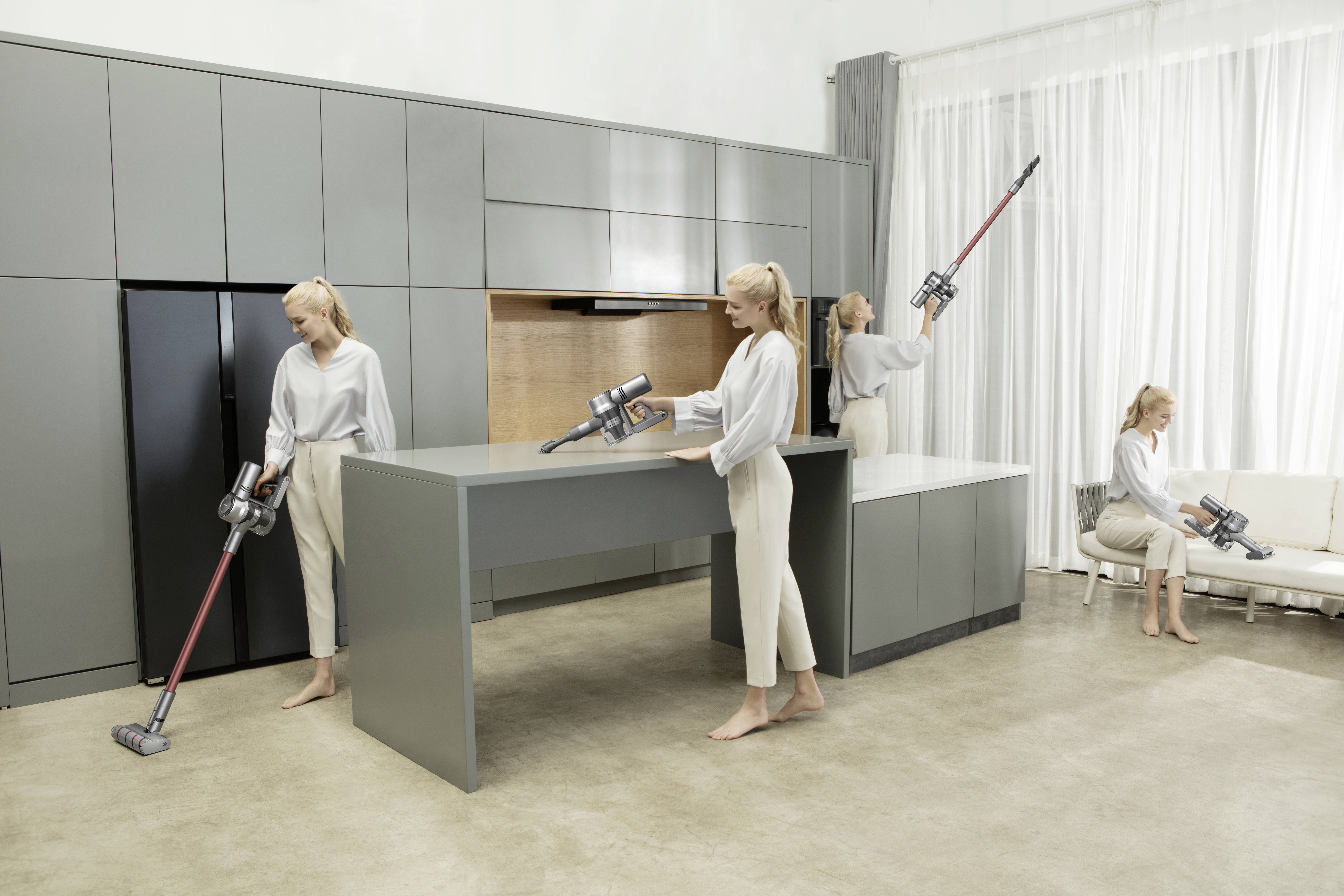 Dreame 390365 Zyklon-Handstaubsauger 25.2V inkl. Akku, Beutellos, mit Display 390365