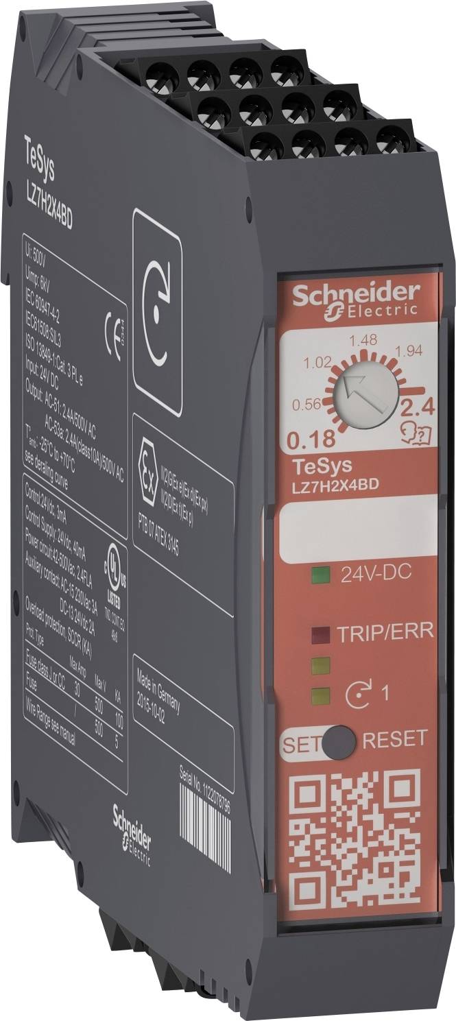 Schneider Electric LZ7H6X5BD LZ7H6X5BD Motorstarter Motorleistung bei 400V 3kW Motorleistung bei 230V 1.5kW Nennstrom 9A