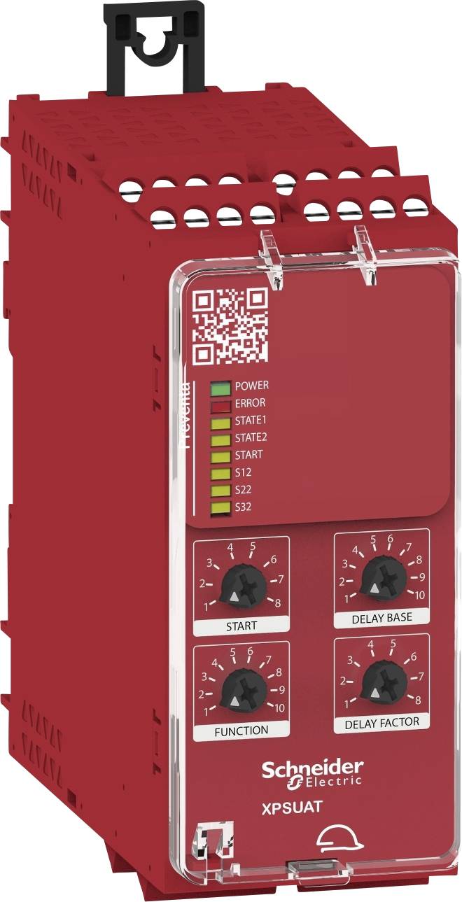 Schneider Electric Sicherheitsrelais XPSUAT33A3AP 3 Schließer, 3 Schließer, 1 Öffner (B x H x T) 45 x 100 x 120mm LED-Anzeige 1St.