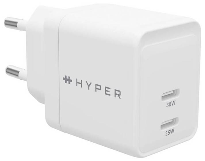 Targus HyperJuice Netzteil / Stromversorgung 35W 2x USB-C® Weiß Innenbereich