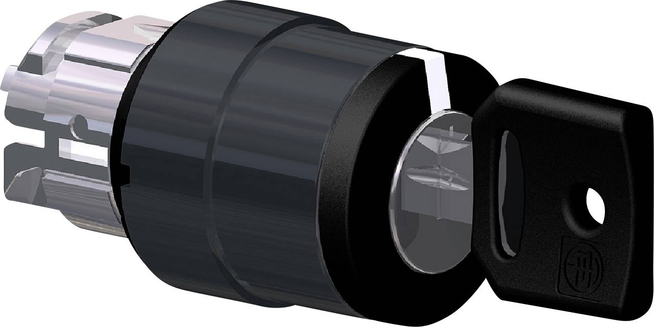 Schneider Electric ZB4BG87 ZB4BG87 Frontelement für Schlüsselschalter rückstellbar (Ø) 22 mm Schwarz 1 St.