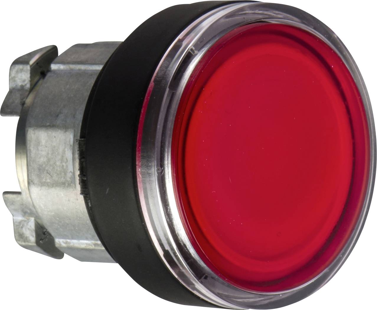 Schneider Electric ZB4BW347 Frontelement für Leuchtdrucktaster rückstellbar (Ø) 22 mm unbeschriftet Schwarz, Rot 1 St.