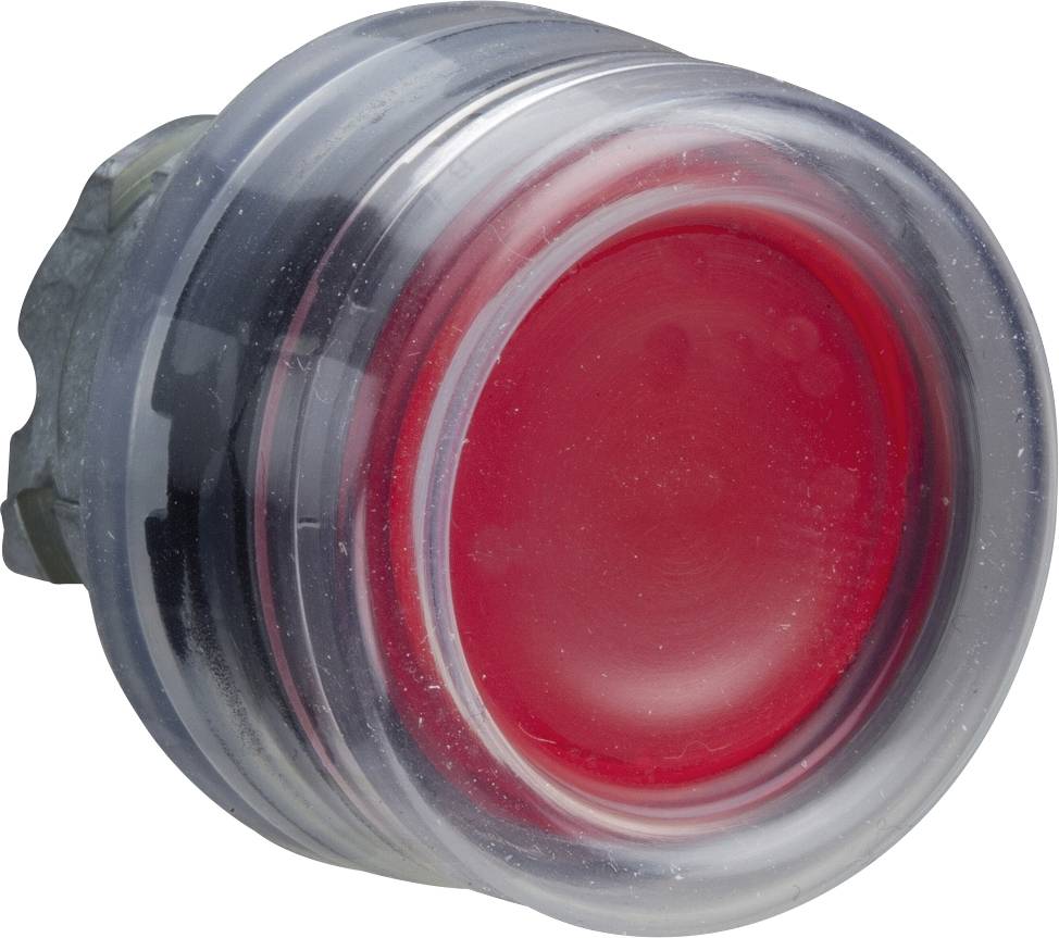 Schneider Electric ZB4BW5437 ZB4BW5437 Frontelement für Leuchtdrucktaster rückstellbar (Ø) 22 mm unbeschriftet Schwarz, Rot 1 St.