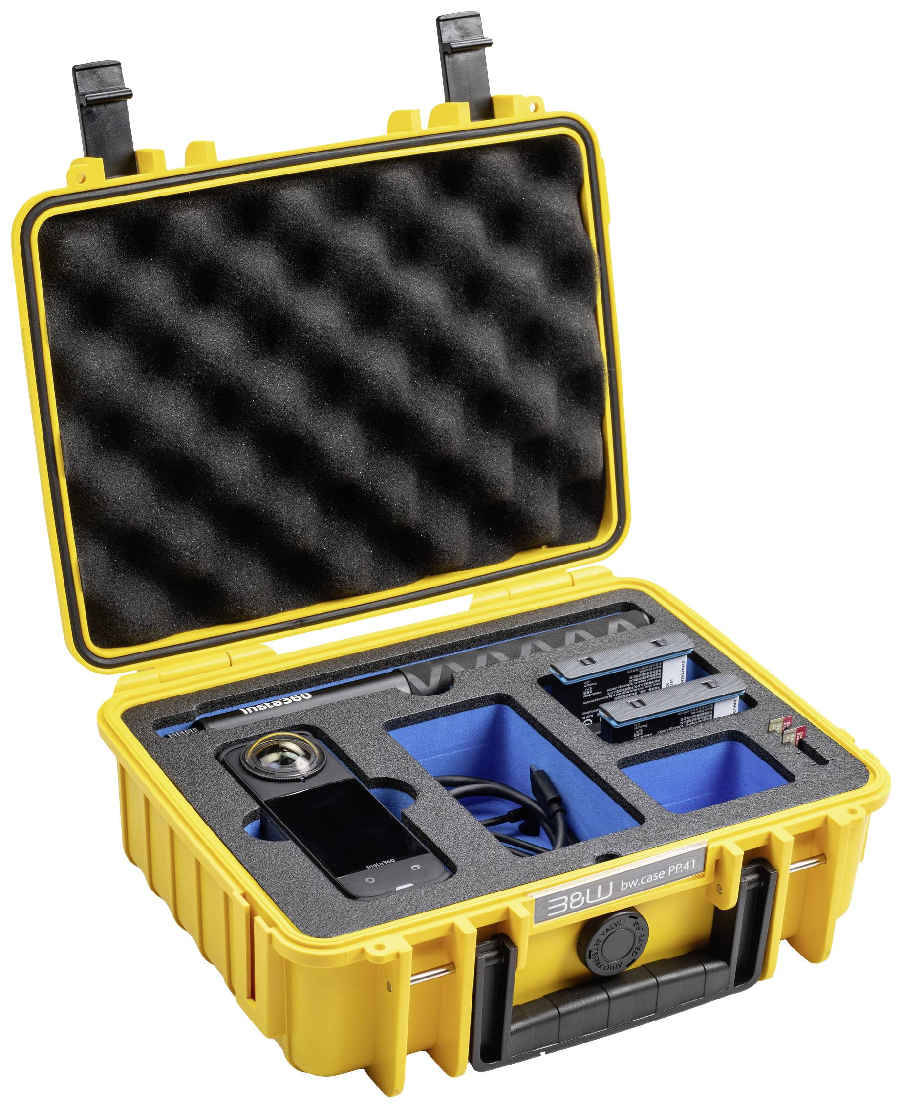 B & W International Transportkoffer action.case PP.41.InstaX4 4.1l (B x H x T) 270 x 215 x 105mm Gelb PP.41.Y.InstaX4