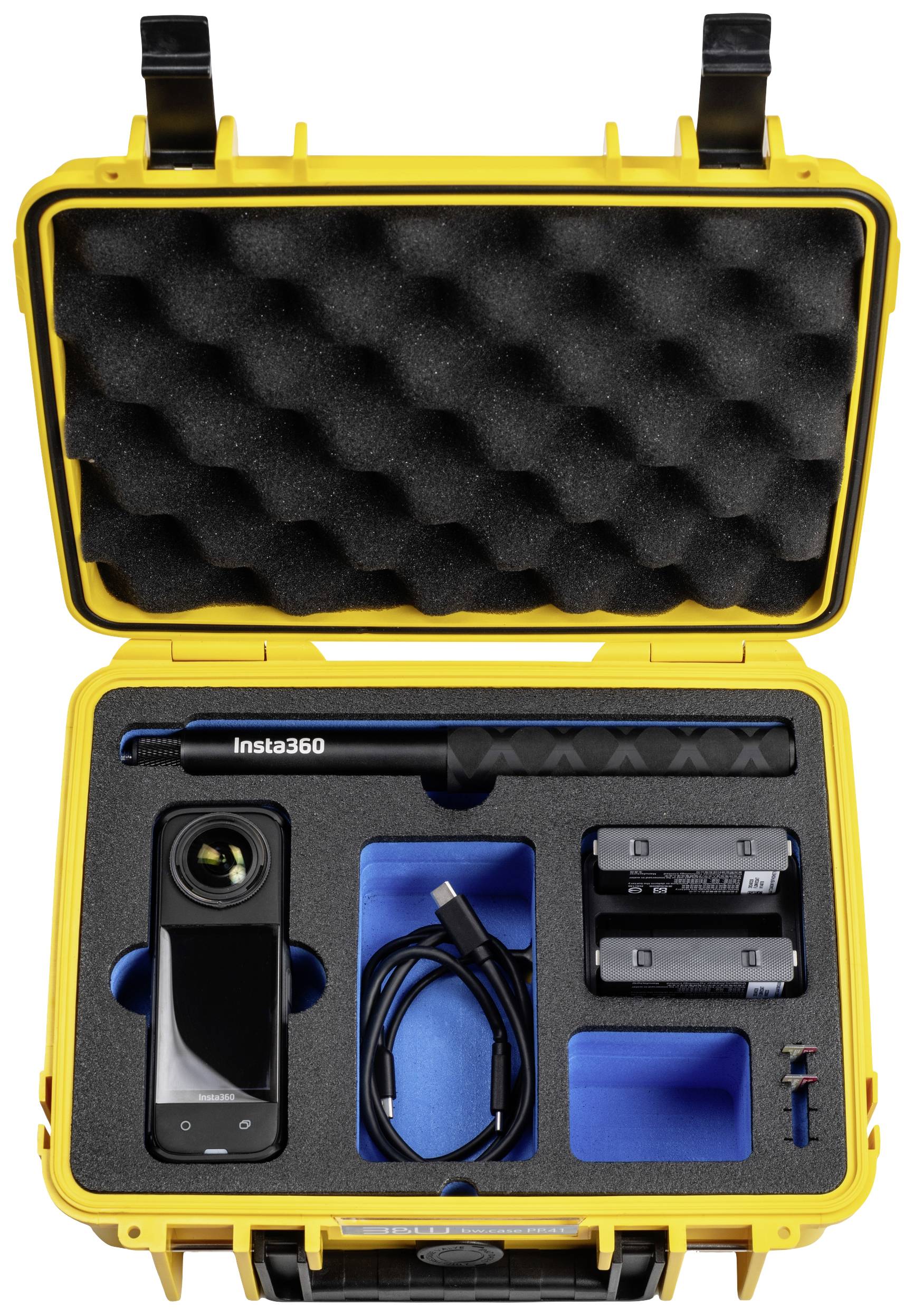 B & W International Transportkoffer action.case PP.41.InstaX4 4.1l (B x H x T) 270 x 215 x 105mm Gelb PP.41.Y.InstaX4