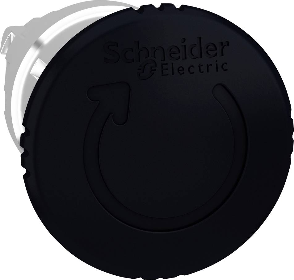 Schneider Electric ZB4BS52 ZB4BS52 Frontelement für Drucktaster rückstellbar, verriegelbar (Ø) 22mm unbeschriftet Chrom, Schwarz