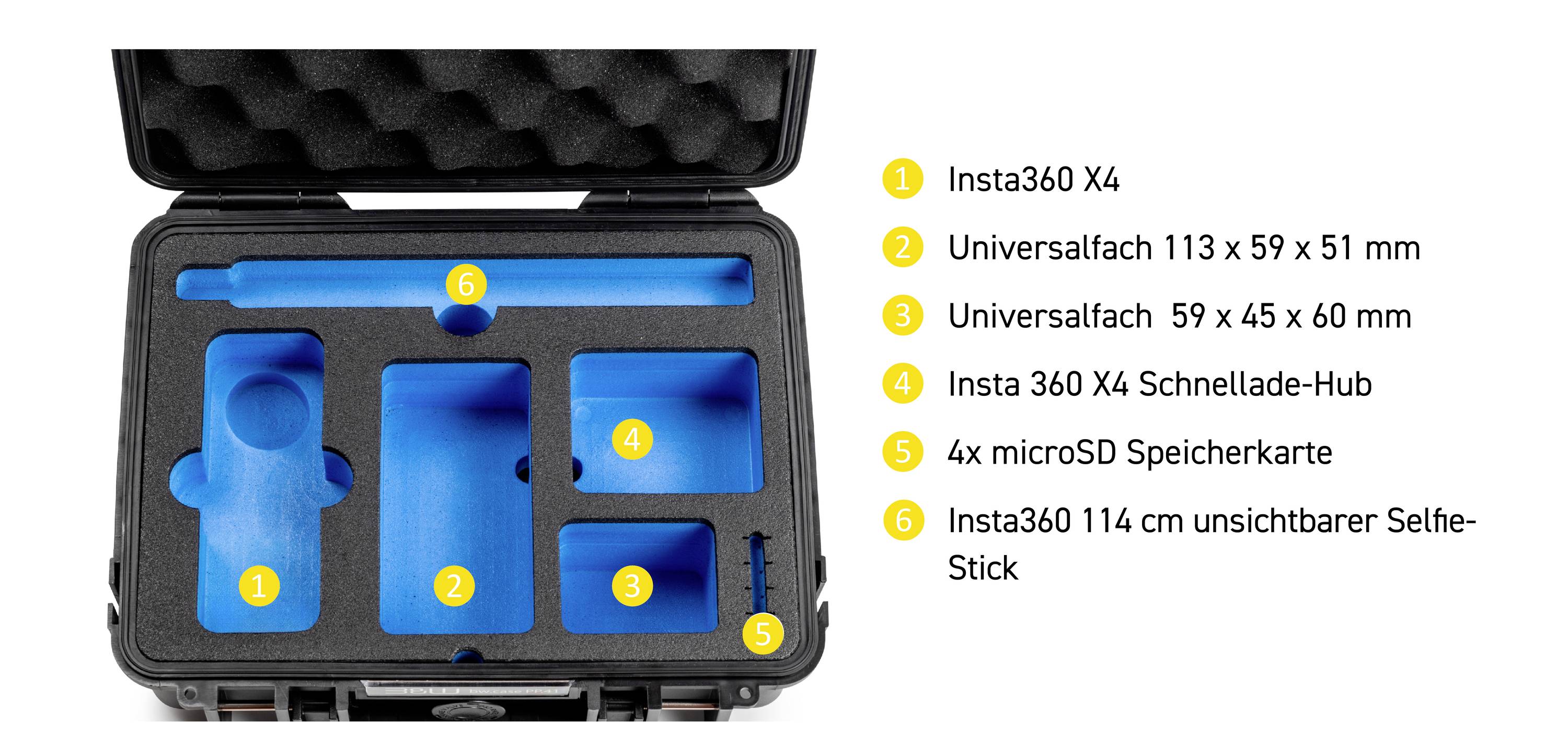 B & W International Transportkoffer drone.case PP.41.InstaX4 4.1l (B x H x T) 270 x 215 x 105mm Bronze-Grün PP.41.BG.InstaX4