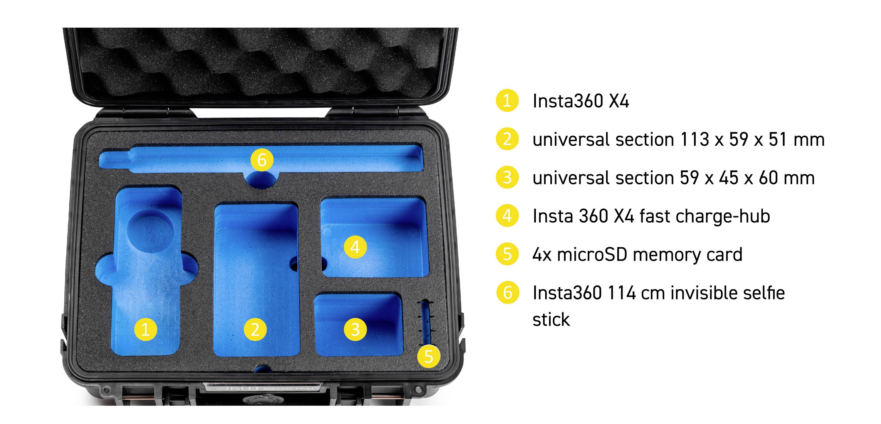 B & W International Transportkoffer drone.case PP.41.InstaX4 4.1l (B x H x T) 270 x 215 x 105mm Bronze-Grün PP.41.BG.InstaX4