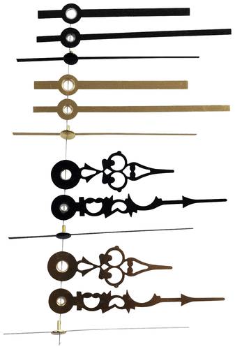 Zeigersatz Standard Schwarz Rund