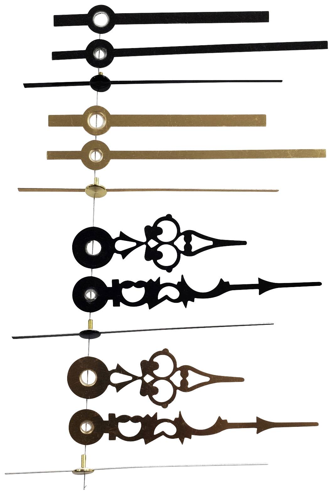 Zeigersatz Standard Schwarz Rund