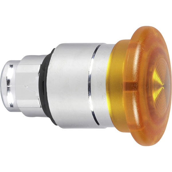 Schneider Electric ZB4BW653 Frontelement für Leuchtdrucktaster rückstellbar, verriegelbar (Ø) 22mm unbeschriftet Chrom, Gelb 1St.