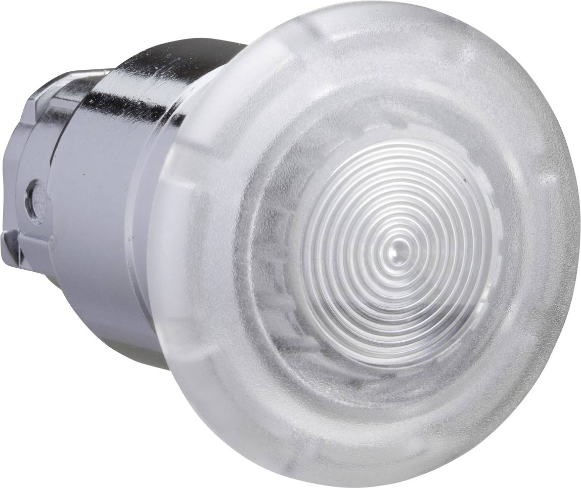 Nahaufnahme einer silbernen LED-Lampe mit geriffeltem Glasdesign, zeigt eine klare, kreisförmige Lichtblende.