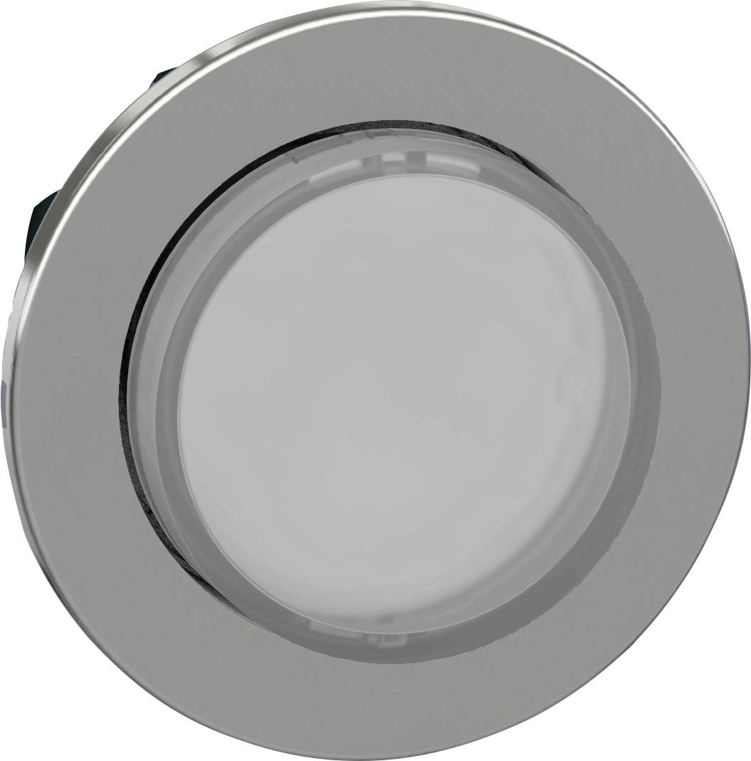 Runder, silberner LED-Spot mit mattem Glas, geeignet für den Einbau in Decken; designt für gleichmäßige Lichtverteilung.