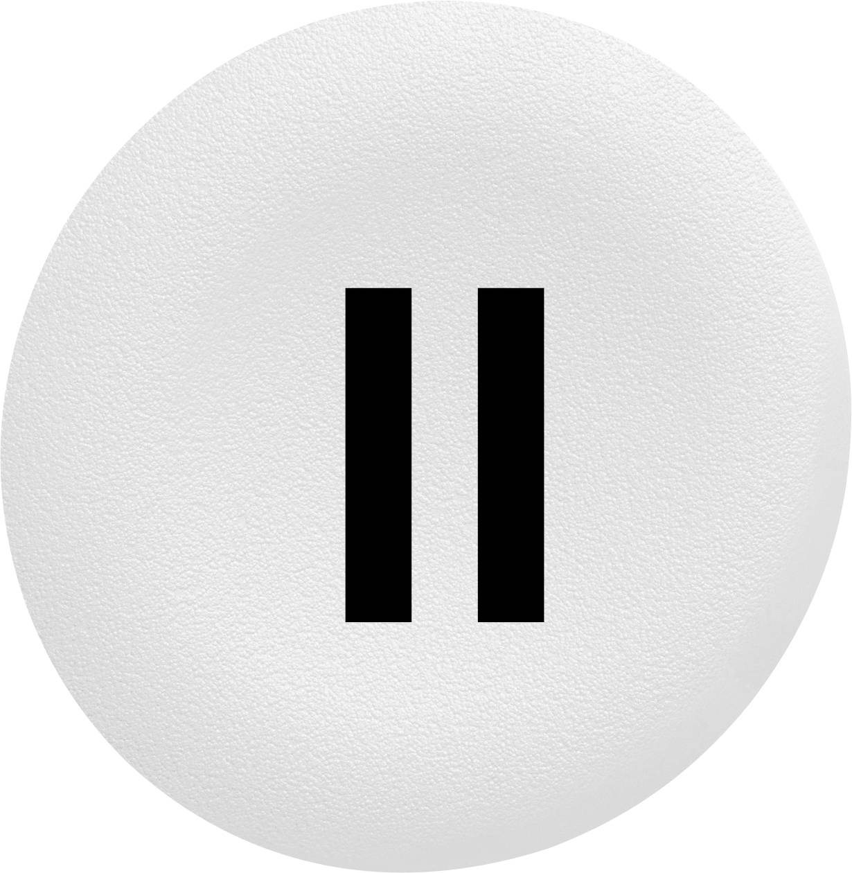 Symbol eines Pausenzeichens auf einem weißen Hintergrund.