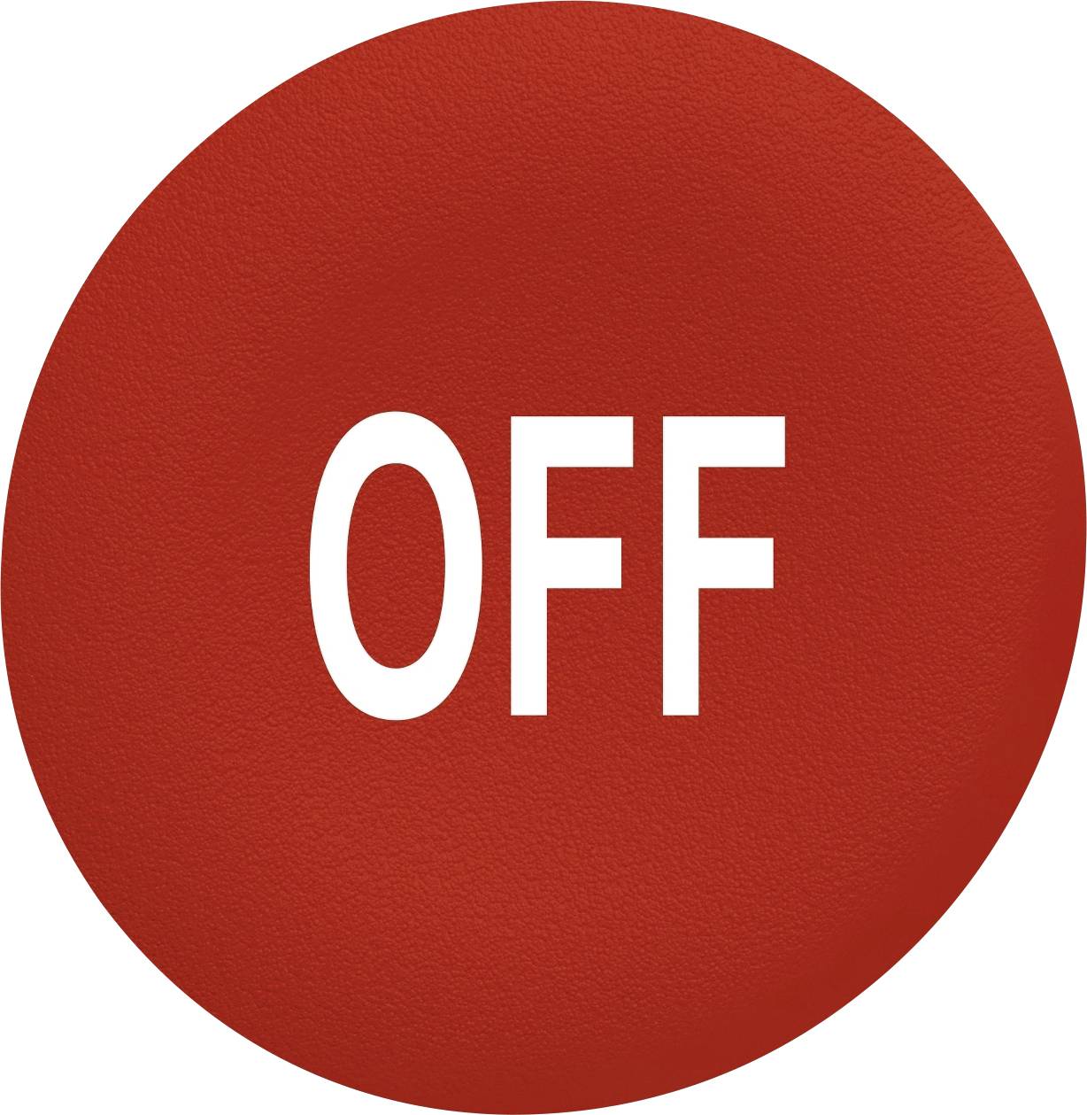 Roter Kreis mit weißer Aufschrift 'OFF'.