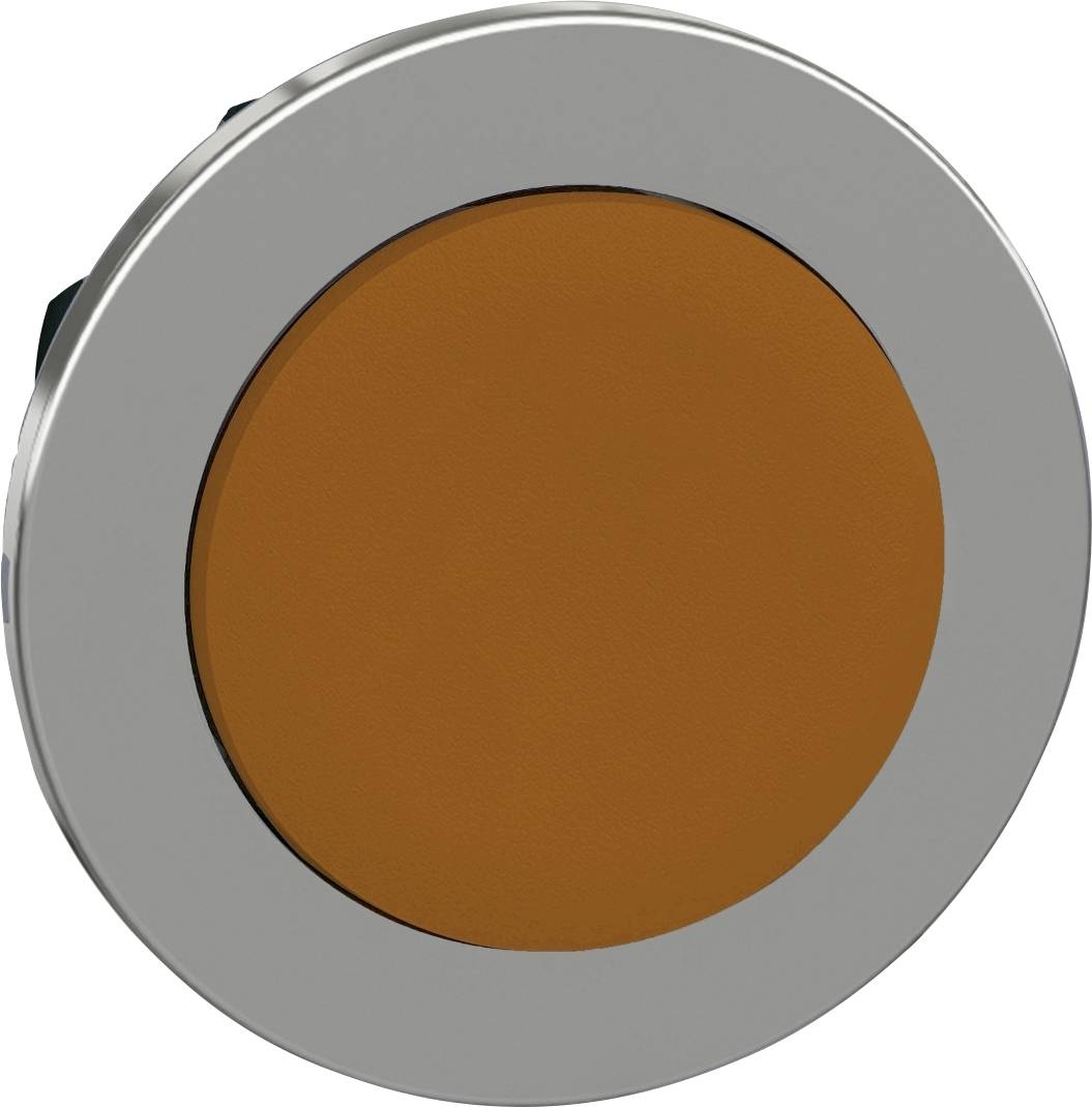 Der Kreis ist orange und von einem silbernen Ring umgeben.