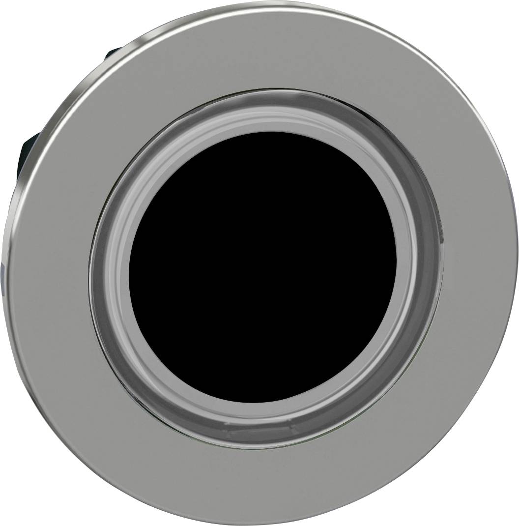 Grauer, runder Knopf mit schwarzem Innenbereich. Geeignet für elektronische oder mechanische Gerätebedienung.