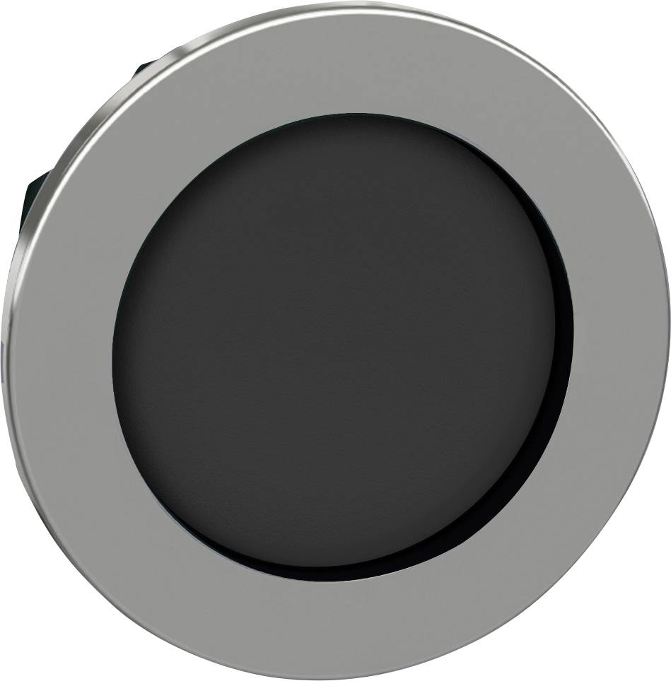 Runder, silberner Lautsprecher mit schwarzem Lautsprechergitter in der Mitte.