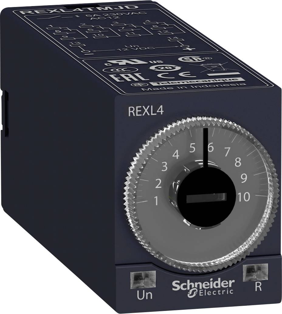 Schneider Electric REXL4TMB7 REXL4TMB7 Zeitrelais 24 V/AC 1 St. Zeitbereich: 0.1s - 100h 4 Wechsler