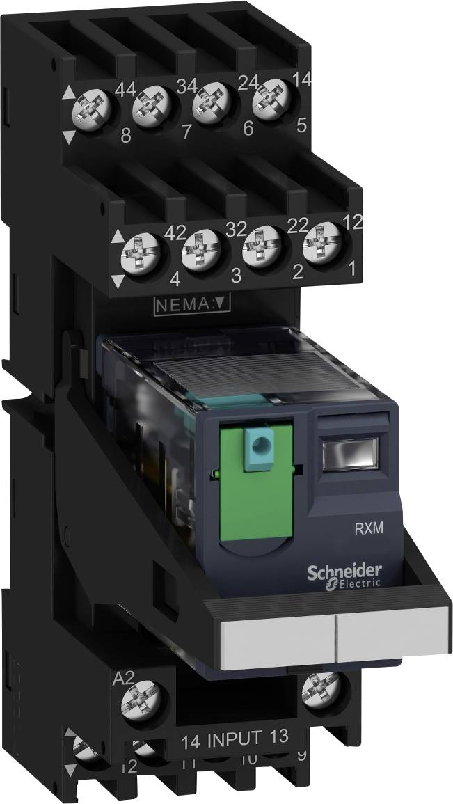 Schneider Electric RXM2AB2BDPVM Steckrelais 24 V/DC 10A 2 Wechsler 30St.