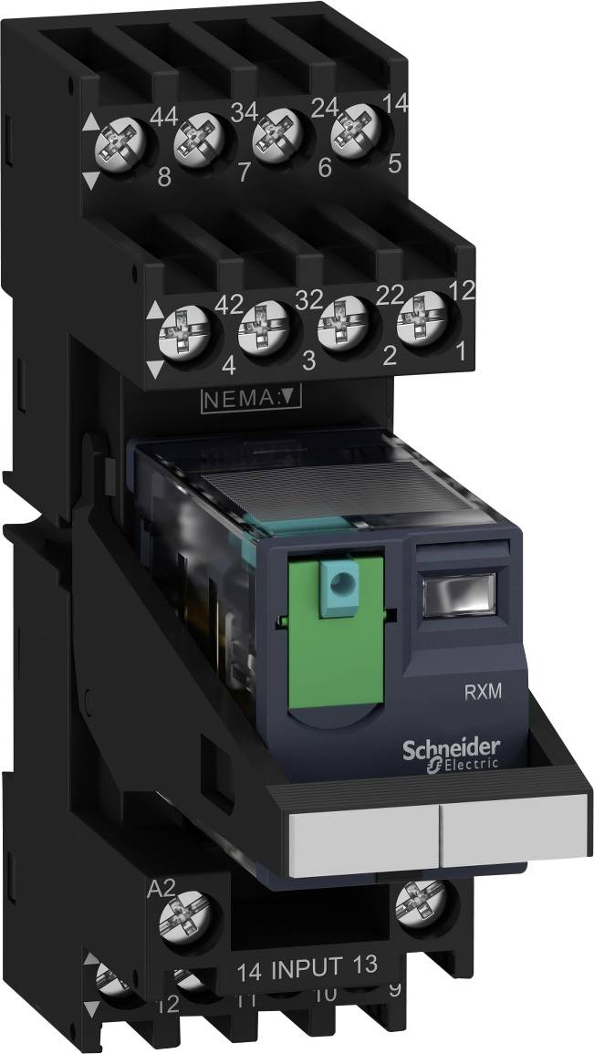 Schneider Electric RXM4AB2BDPVM Steckrelais 24 V/DC 8A 4 Wechsler 30St.
