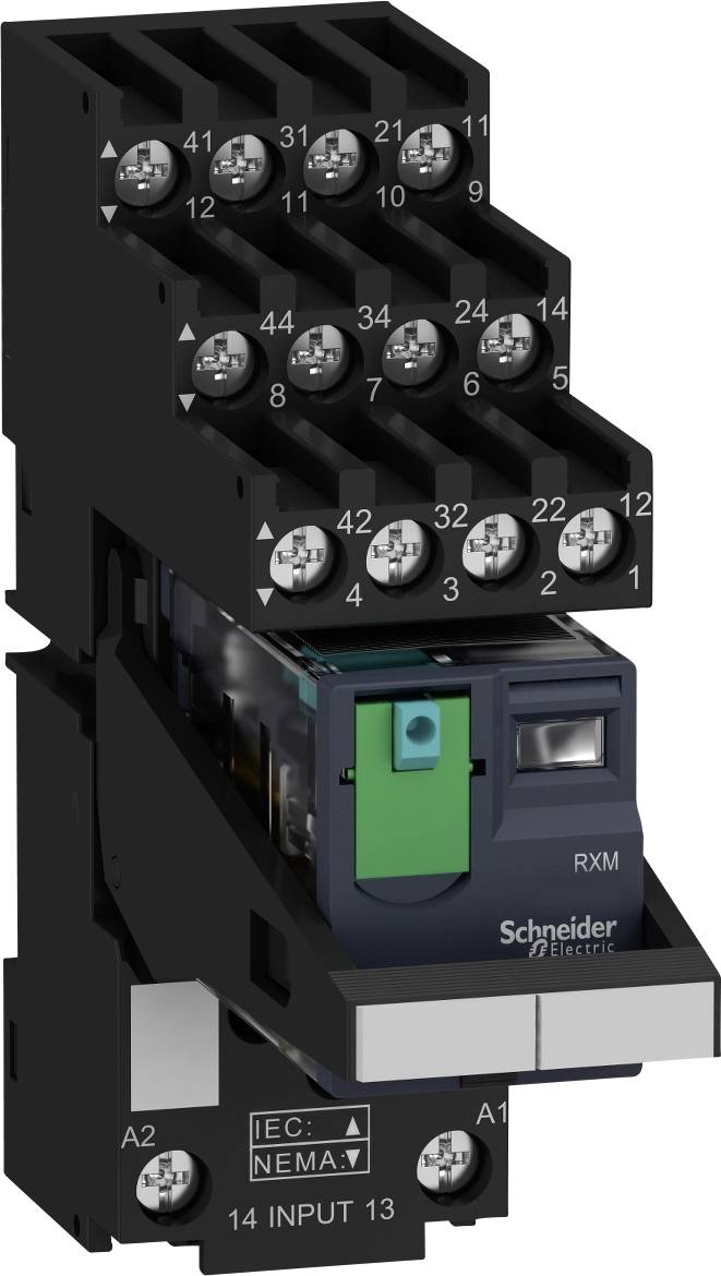 Schneider Electric RXM4AB1BDPVS Steckrelais 24 V/DC 8A 4 Wechsler 30St.