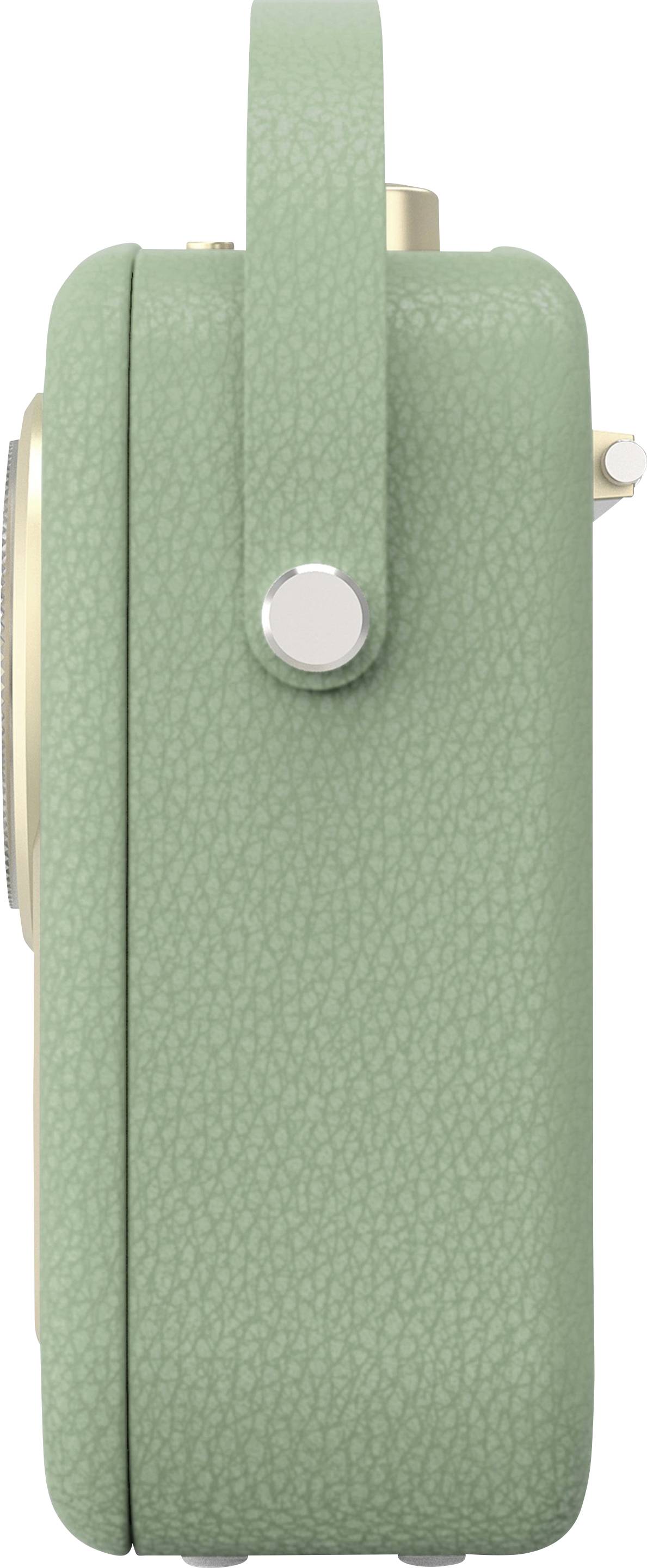 Nordmende Transita 130 Tischradio DAB+, UKW AUX, Bluetooth®, USB Akku-Ladefunktion, Weckfunktion, wiederaufladbar Grün