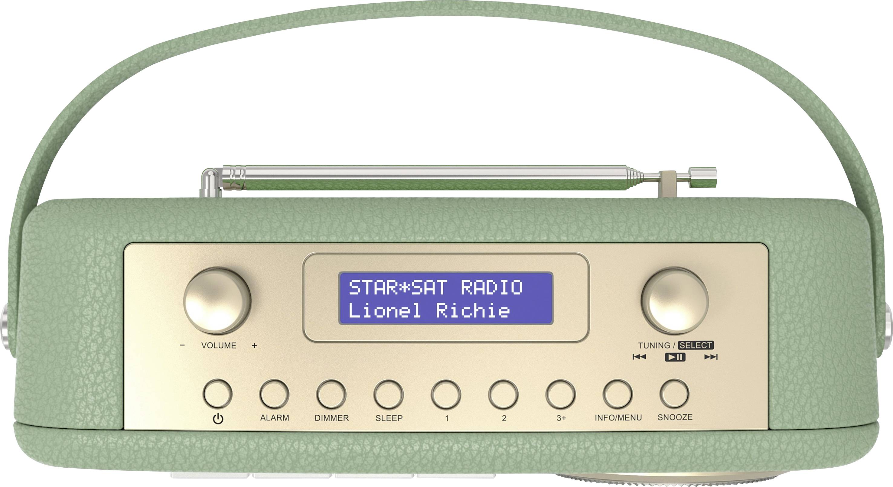 Nordmende Transita 130 Tischradio DAB+, UKW AUX, Bluetooth®, USB Akku-Ladefunktion, Weckfunktion, wiederaufladbar Grün
