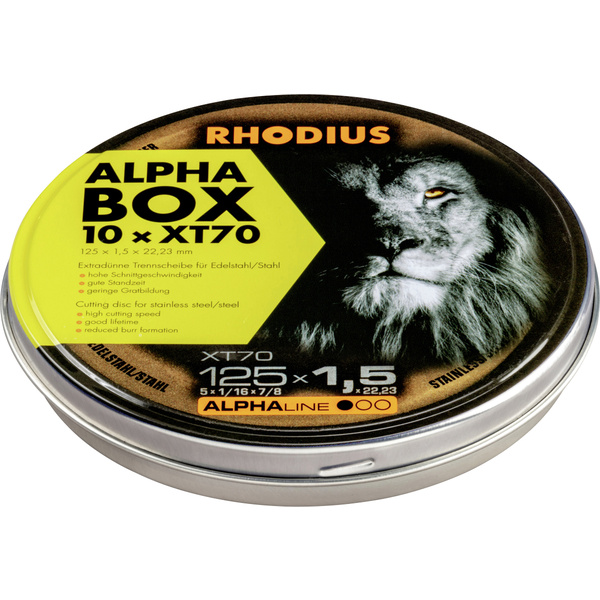 Rhodius XT70 BOX 211083 Trennscheibe gerade 125mm 1St.
