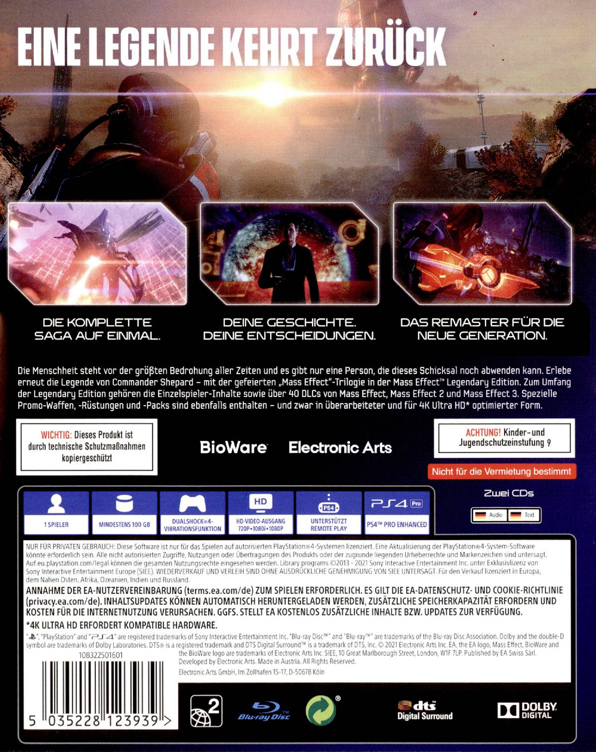MASS EFFECT LEGENDARY EDITION (kompatibel mit PS5) PS4, PS5 USK: 16
