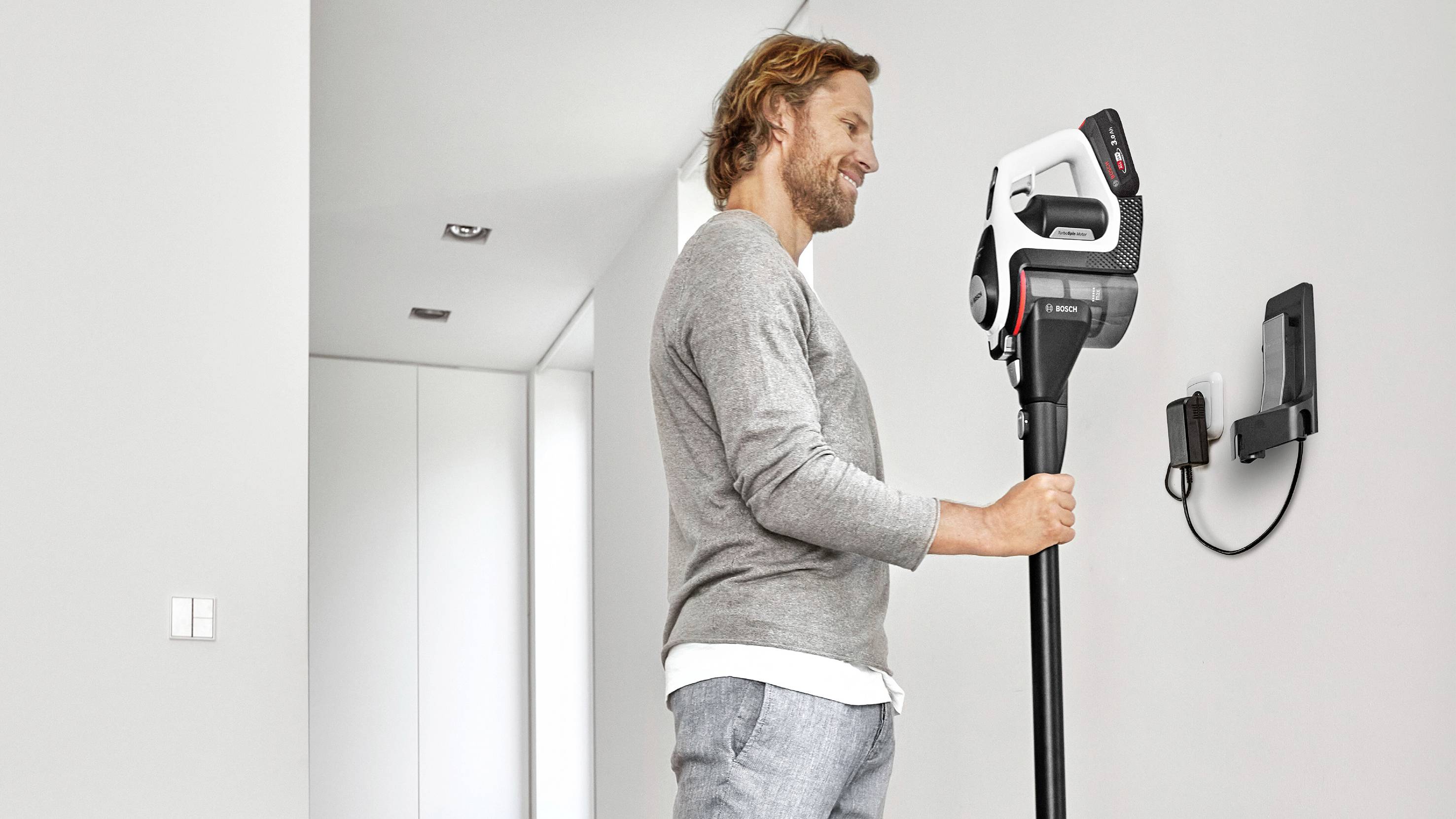Bosch Home and Garden Unlimited Serie 8 BKS8214W Akku-Handstaubsauger 18 V Beutellos