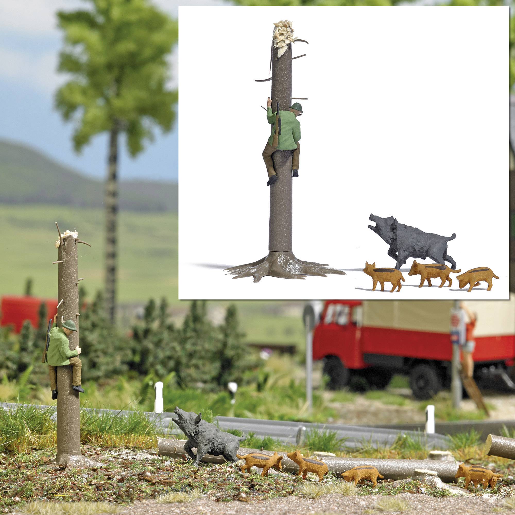 Busch H0 Verfolgter Jäger Fertigmodell