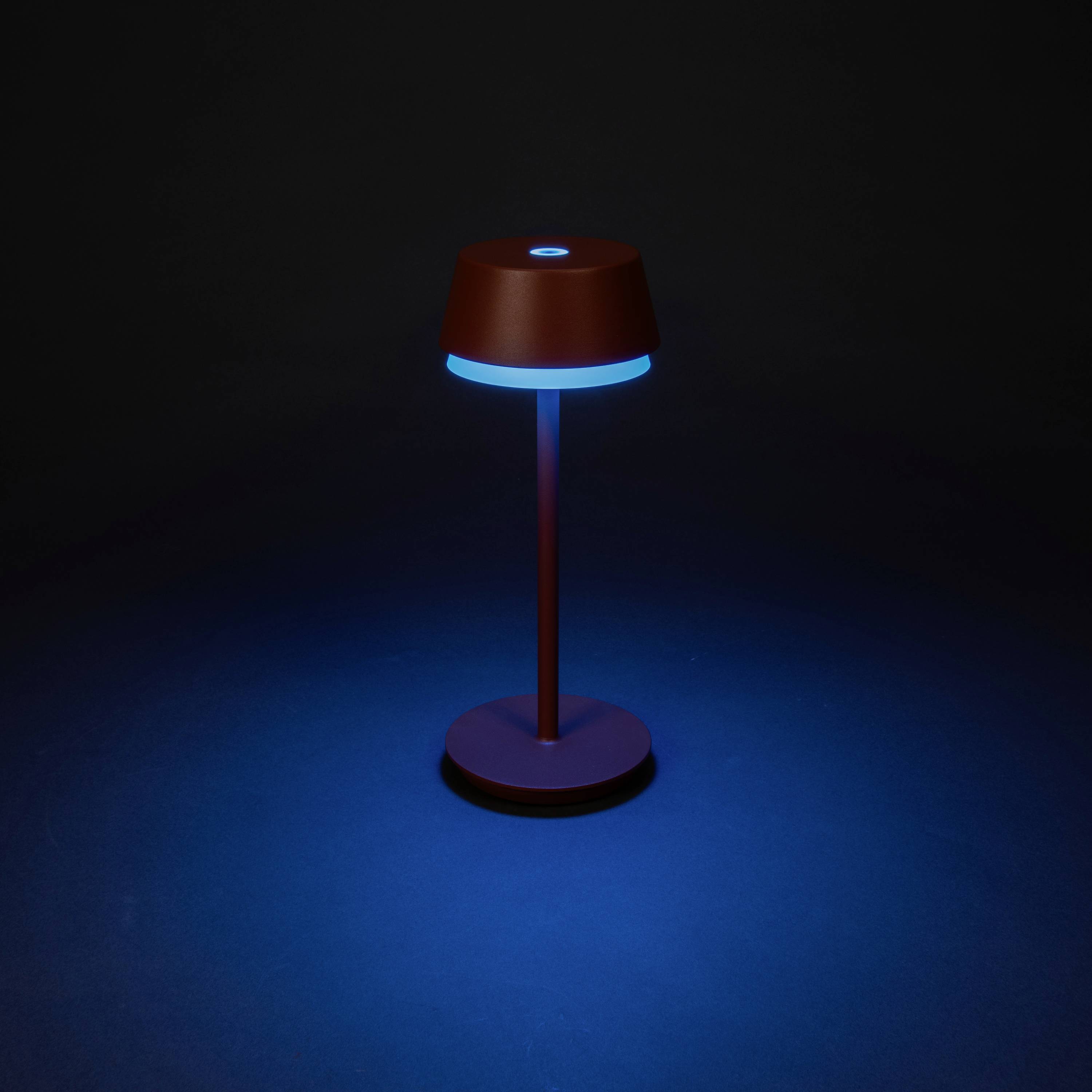 Konstsmide 7830-960 Lyon LED-Akku-Tischlampe 2.5W Warmweiß, RGB Terracotta