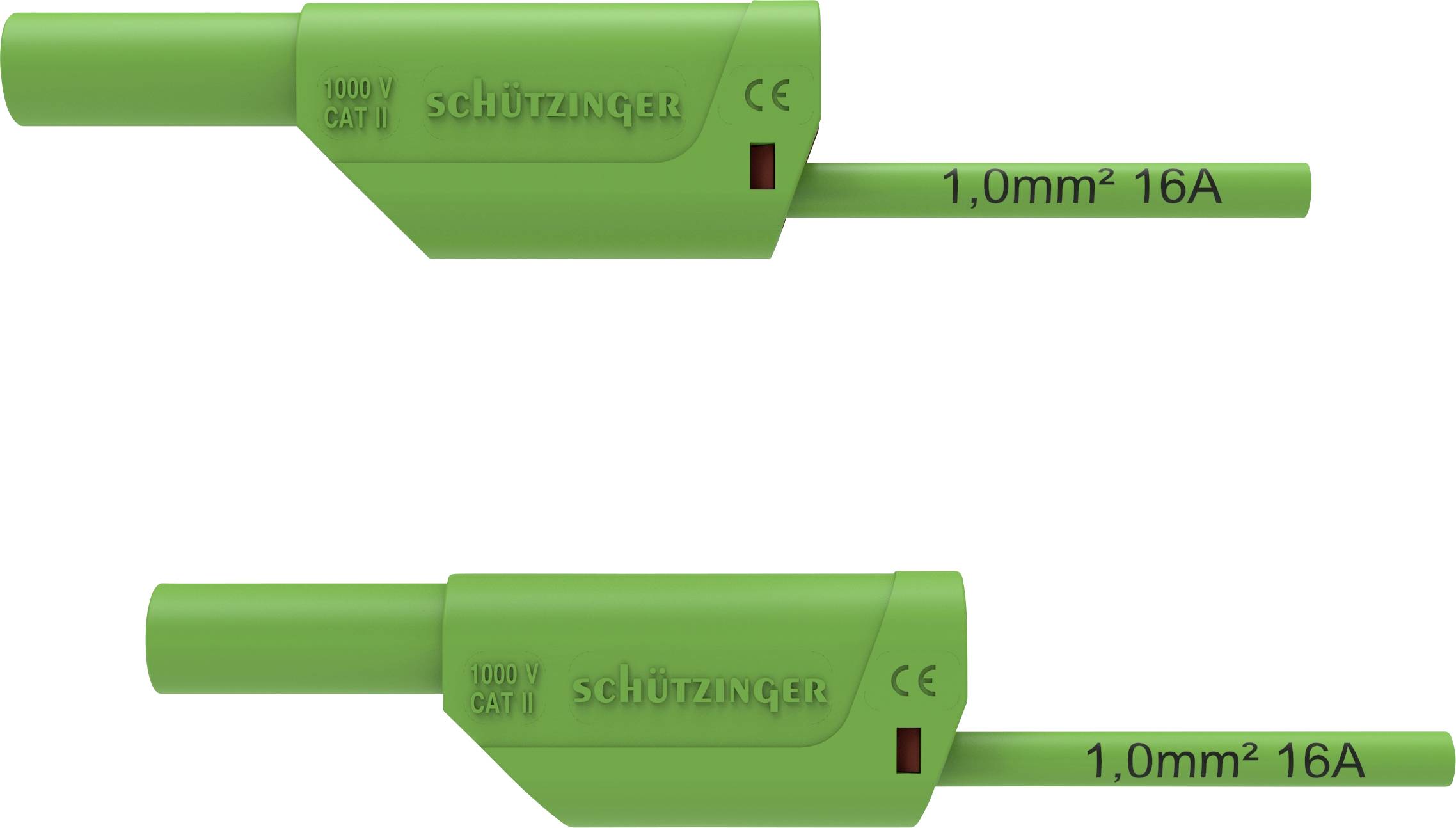 Schützinger VSFK 8500 / 1 / 200 / GN Sicherheits-Messleitung 4 mm-Stecker 4 mm-Stecker 200.00cm Grün 1St.