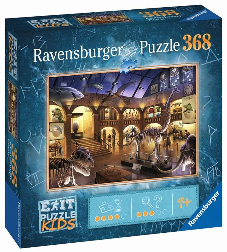 Ravensburger 12925 AT EXIT KIDS Nachts i.Mus. 368 Teile 12925