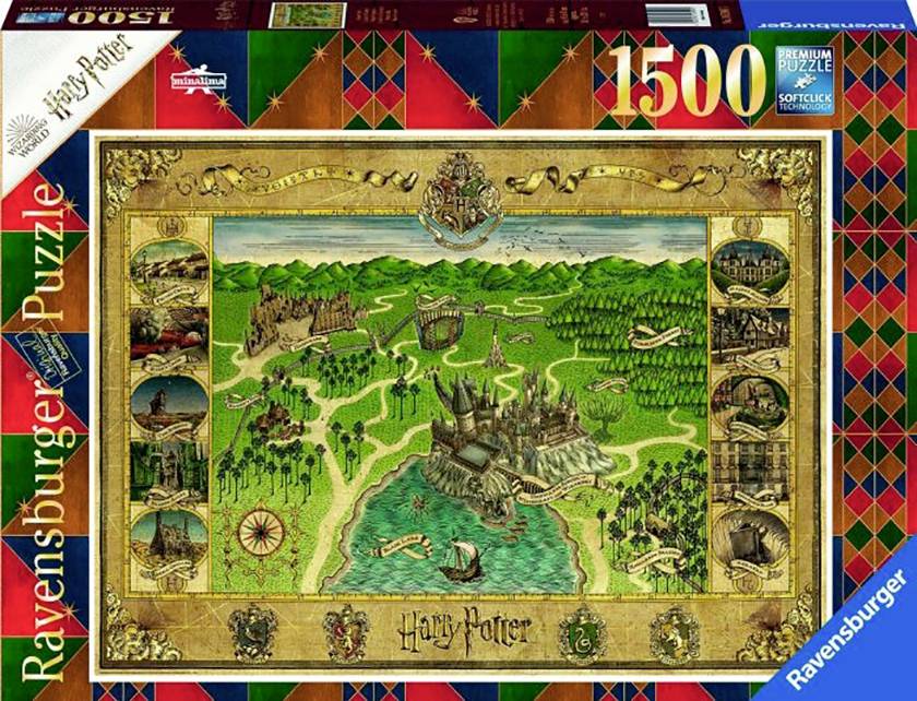 Pz. Harry Potter Hogwarts Karte 1500T 16599 Ravensburger 16599 Puzzle Hogwarts Karte 1500 Teile 1 St.