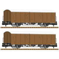 Fleischmann 826213 N 2er-Set Gedeckte Güterwagen der DB-AG Fleischmann 826213 N 2er-Set Gedeckte Güterwagen der DB-AG