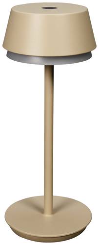 Konstsmide 7830-330 Lyon LED-Akku-Tischlampe 2.5 W Warmweiß, RGB Sand
