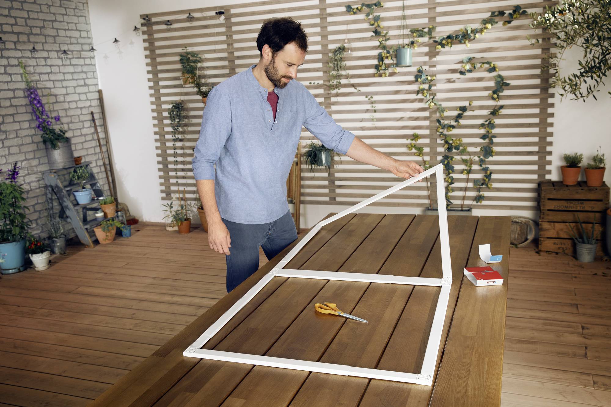 Tesa FALT 55415-00001-00 Tür-Fliegengitter Anthrazit 1St.