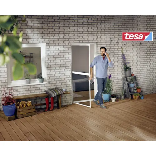 Tesa FALT 55415-00000-00 Tür-Fliegengitter Weiß 1St. Tesa FALT 55415-00000-00 Tür-Fliegengitter Weiß 1St.