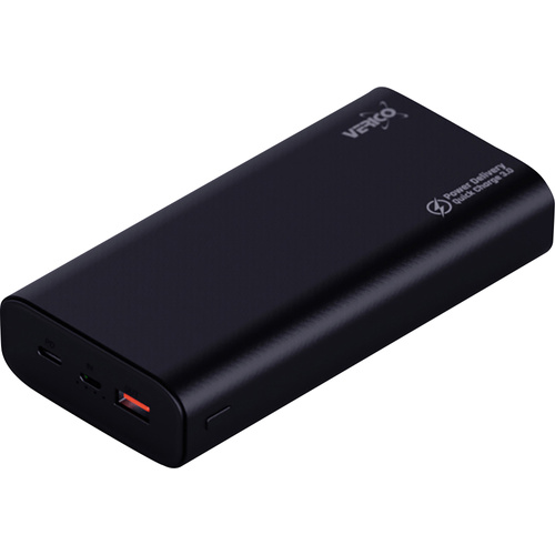 Verico Power Pro PD Powerbank 20000 mAh Power Delivery LiPo USB-A, USB-C™ Schwarz