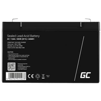 Green Cell AGM01 Bleiakku 6V 12Ah Blei-Vlies (AGM) (B x H x T) 151 x 94 x 50mm Flachstecker 4.8mm Zyklenfest, Wartungsfrei Green Cell AGM01 Bleiakku 6V 12Ah Blei-Vlies (AGM) (B x H x T) 151 x 94 x 50mm Flachstecker 4.8mm Zyklenfest, Wartungsfrei
