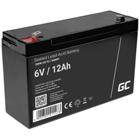 Green Cell AGM01 Bleiakku 6V 12Ah Blei-Vlies (AGM) (B x H x T) 151 x 94 x 50mm Flachstecker 4.8mm Zyklenfest, Wartungsfrei Green Cell AGM01 Bleiakku 6V 12Ah Blei-Vlies (AGM) (B x H x T) 151 x 94 x 50mm Flachstecker 4.8mm Zyklenfest, Wartungsfrei