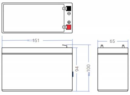 Green Cell AGM06 Bleiakku 12 V 9 Ah Blei-Vlies (AGM) (B x H x T) 151 x 95 x 65 mm Flachstecker 6.35 mm Zyklenfest, Wartungsfrei
