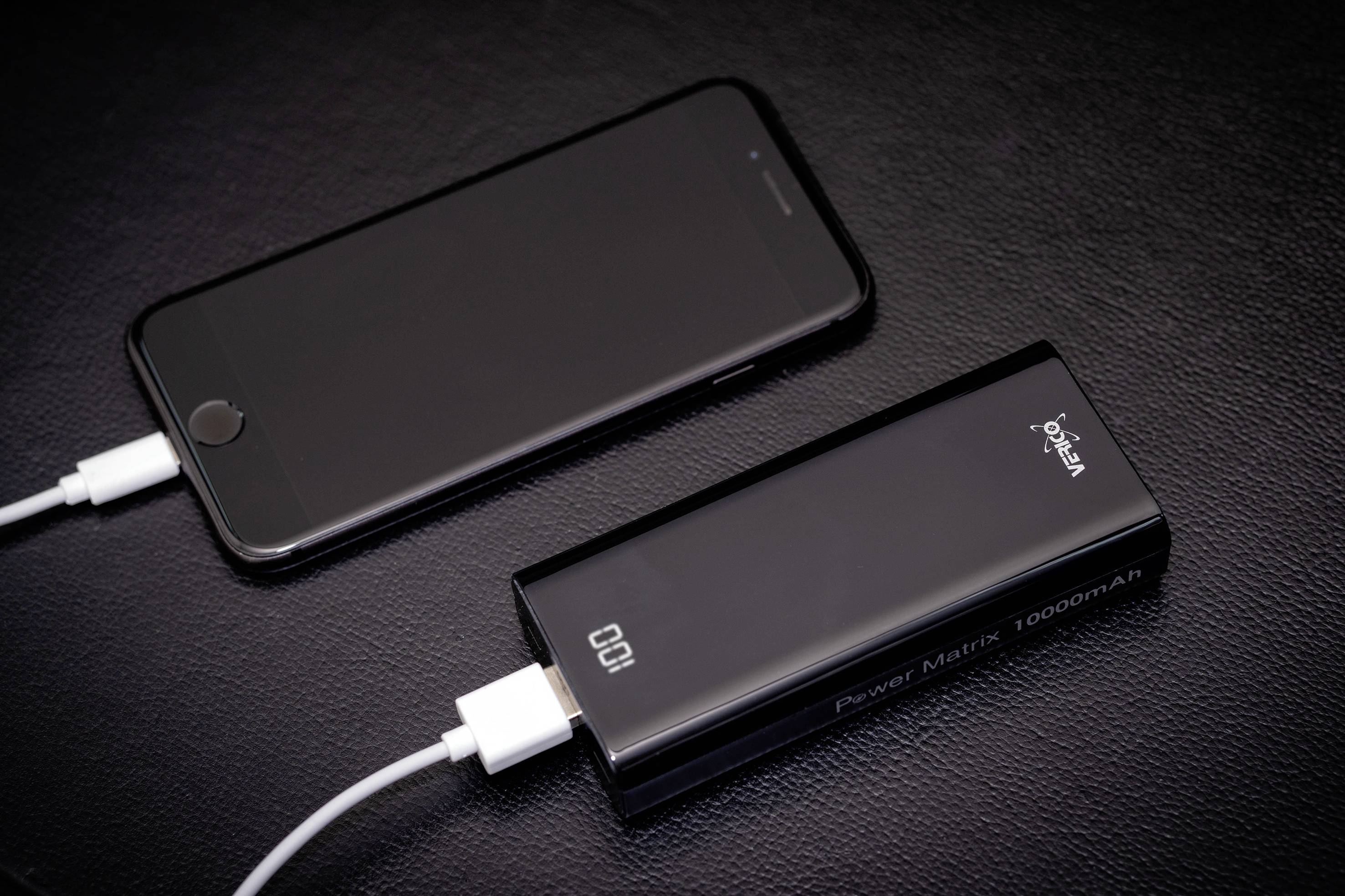 Verico Power Matrix Powerbank 10000 mAh Fast Charge LiPo USB-A Schwarz