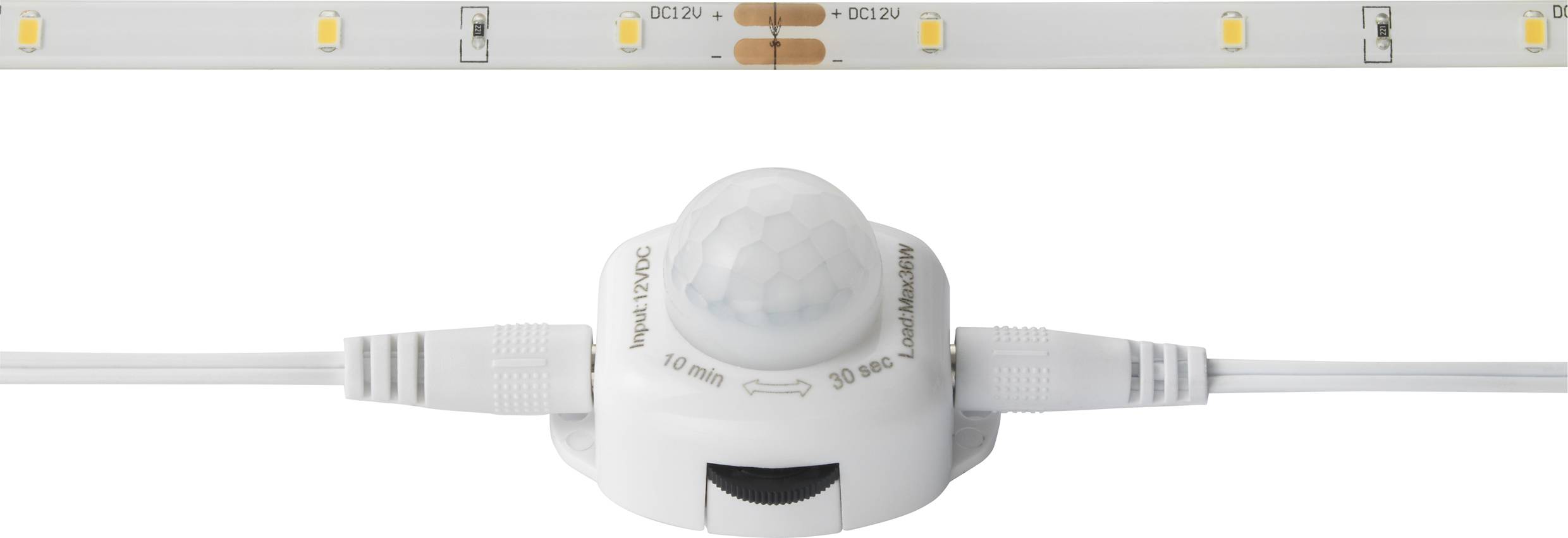 2376398 LED-Streifen-Komplettset mit Bewegungsmelder mit Stecker 230V 1.2m Warmweiß