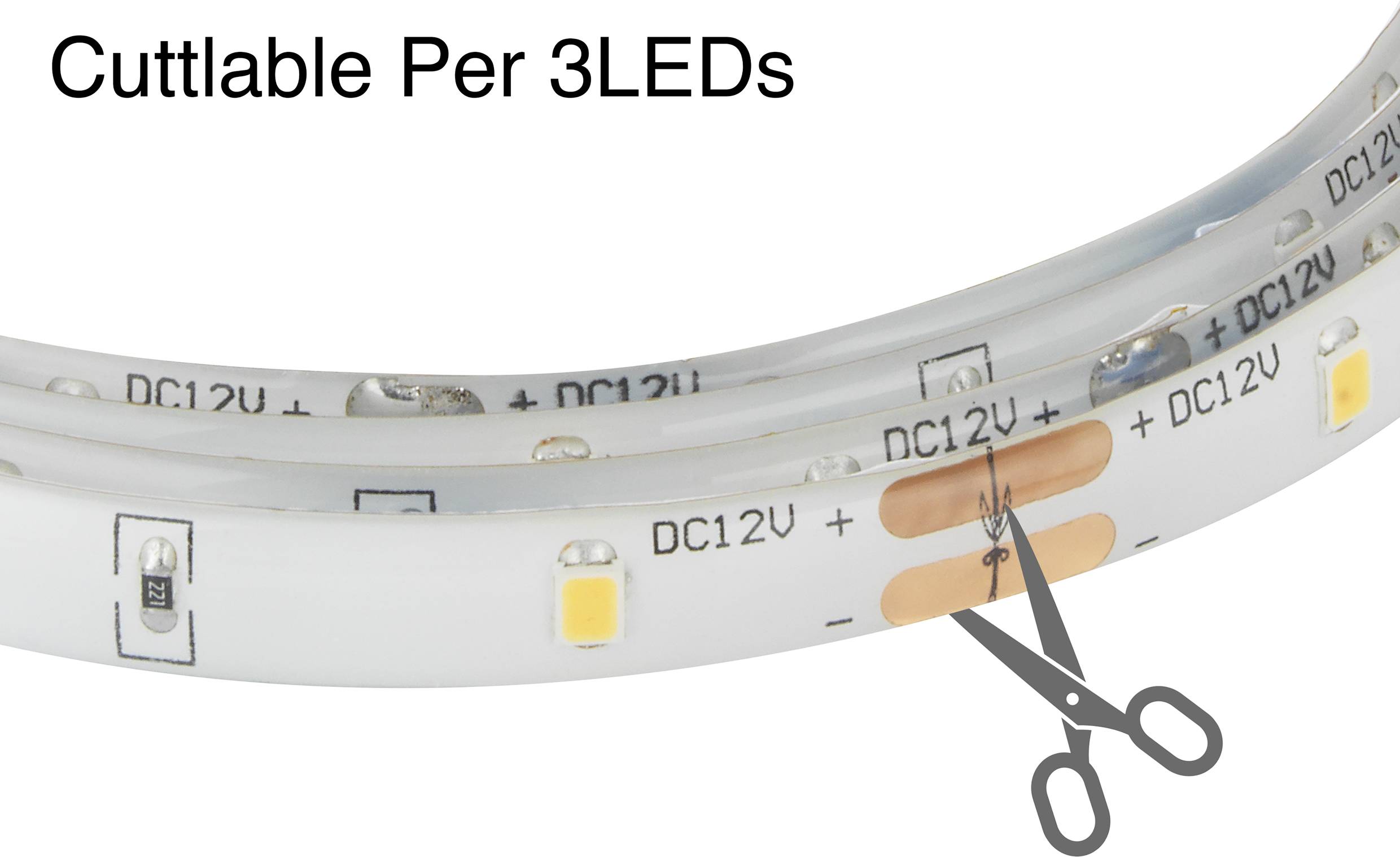 2376398 LED-Streifen-Komplettset mit Bewegungsmelder mit Stecker 230V 1.2m Warmweiß
