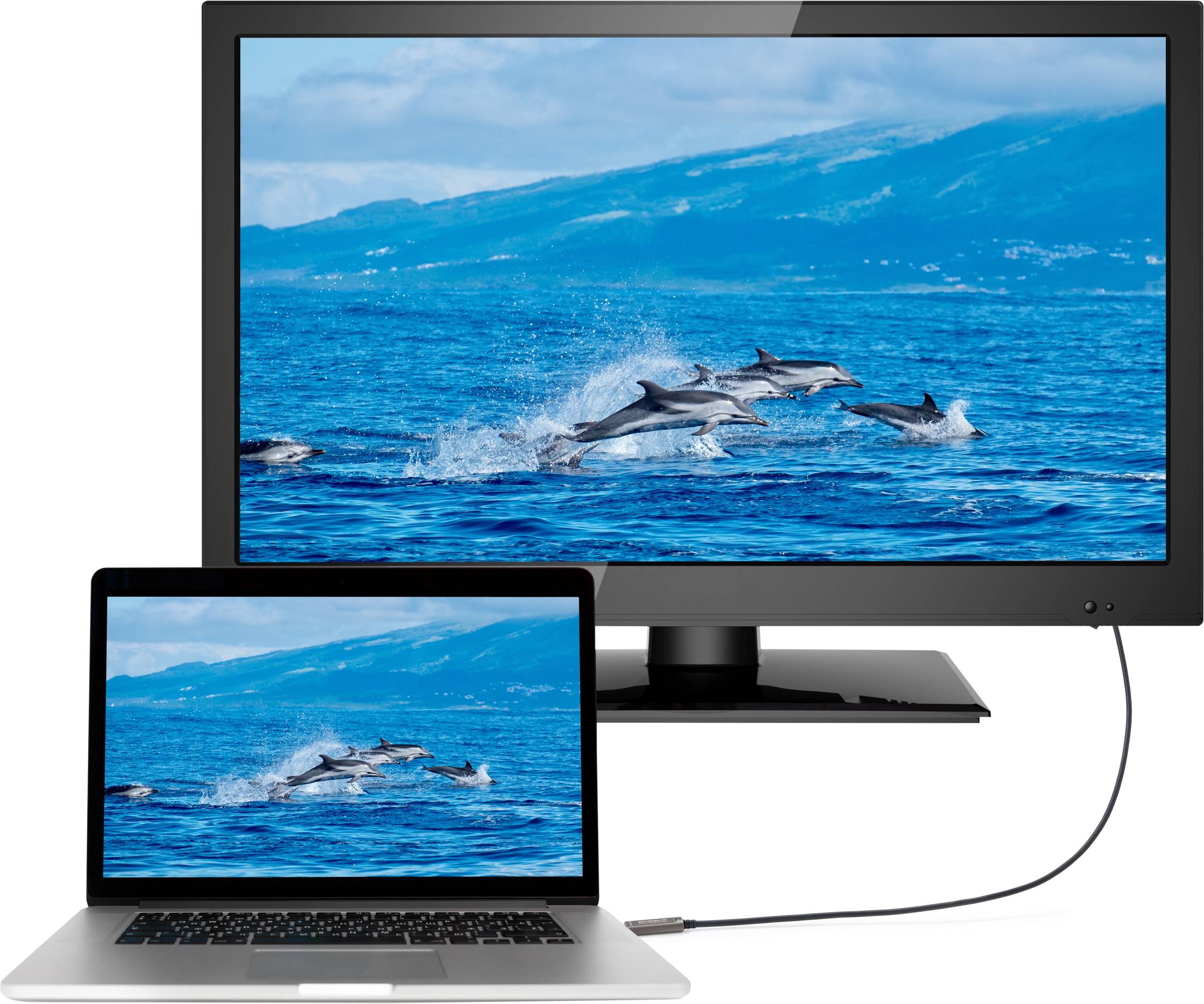 SpeaKa Professional USB-C® Anschlusskabel USB-C® Stecker, USB-C® Stecker 15.00m Schwarz SP-9505616 TPE-Mantel USB-C®-Displaykabel